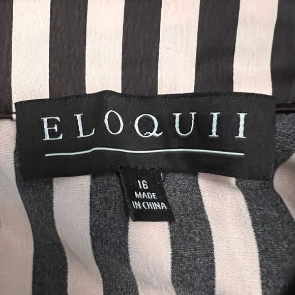 NWT Eloquii Pink and Black Satin Jumpsuit - Picture 7 of 9